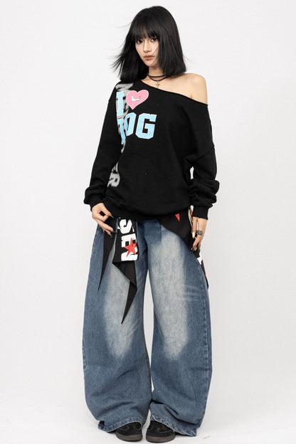 American Retro Denim Pants