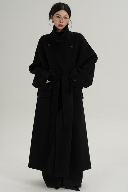 Woolen Silhouette Long Coat