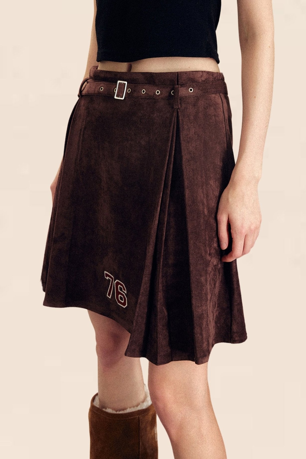 Autumn Retro High-Waist Skirt