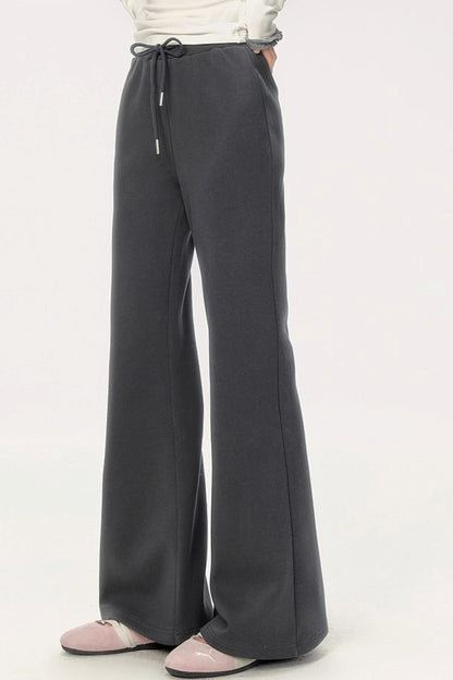 Flared High-Waisted Pants