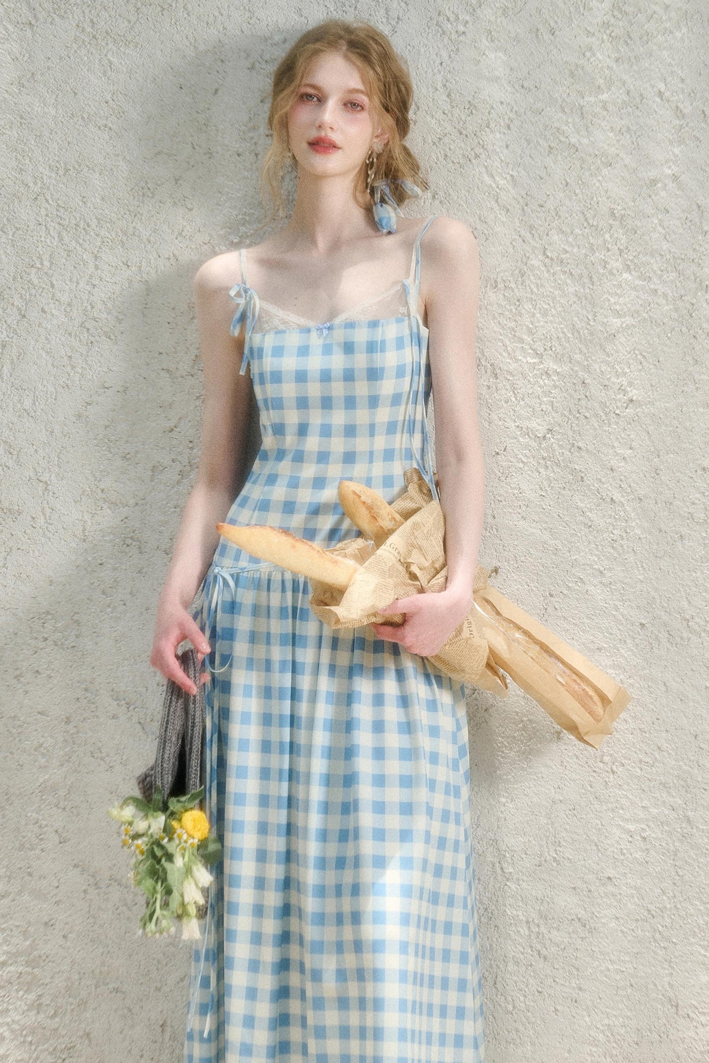 Galaxy Blue Pleated Sundress