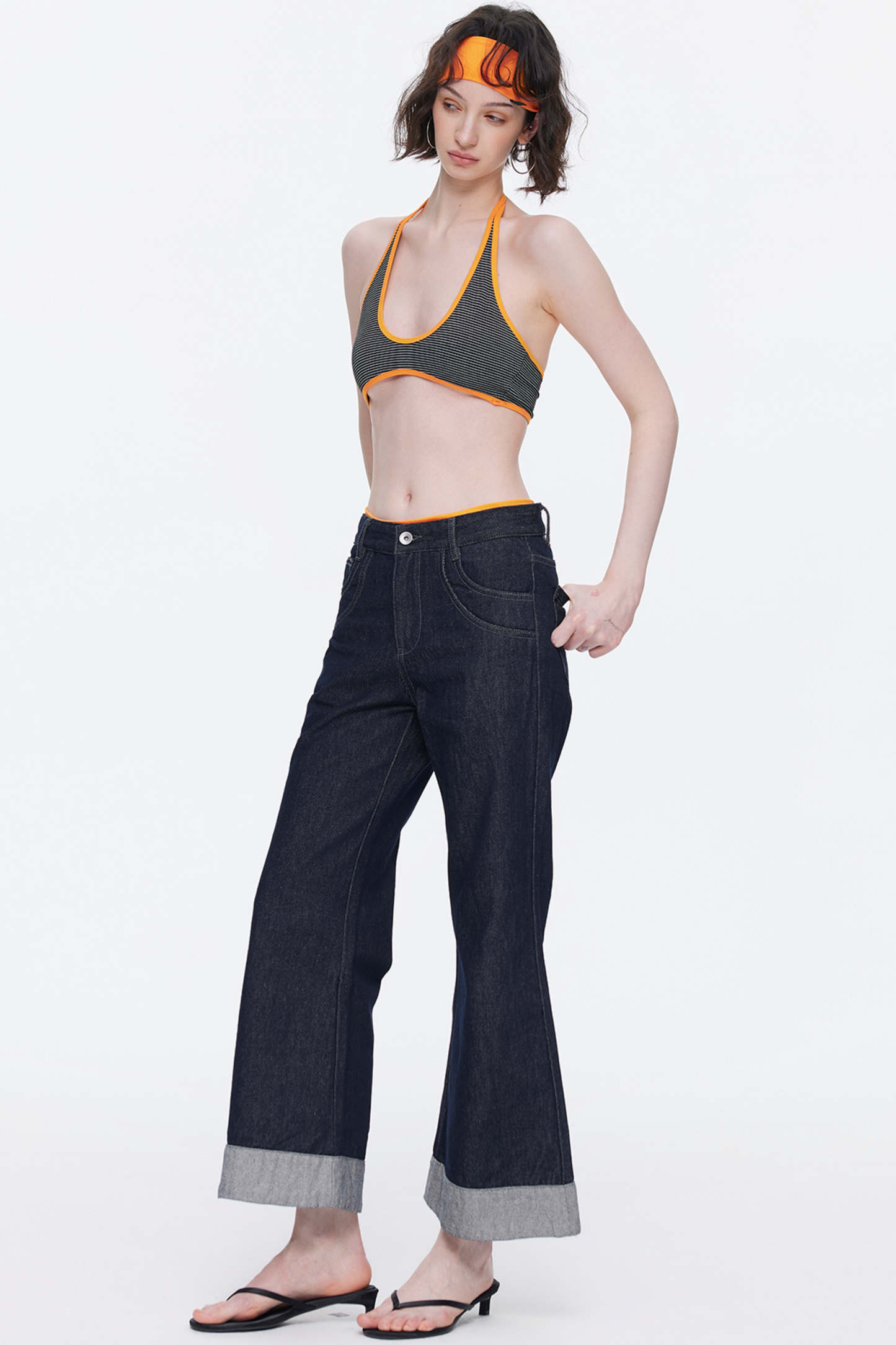 Vintage Flared Denim Pants