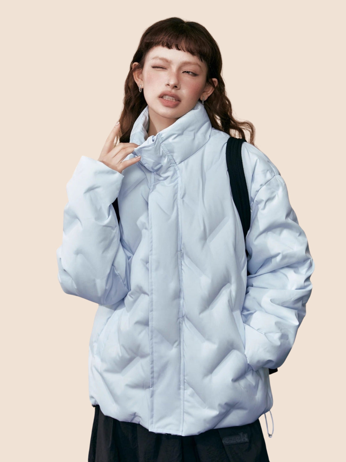 Long-sleeved Loose Down Jacket