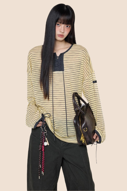 Summer Striped Long Sleeve T-Shirt