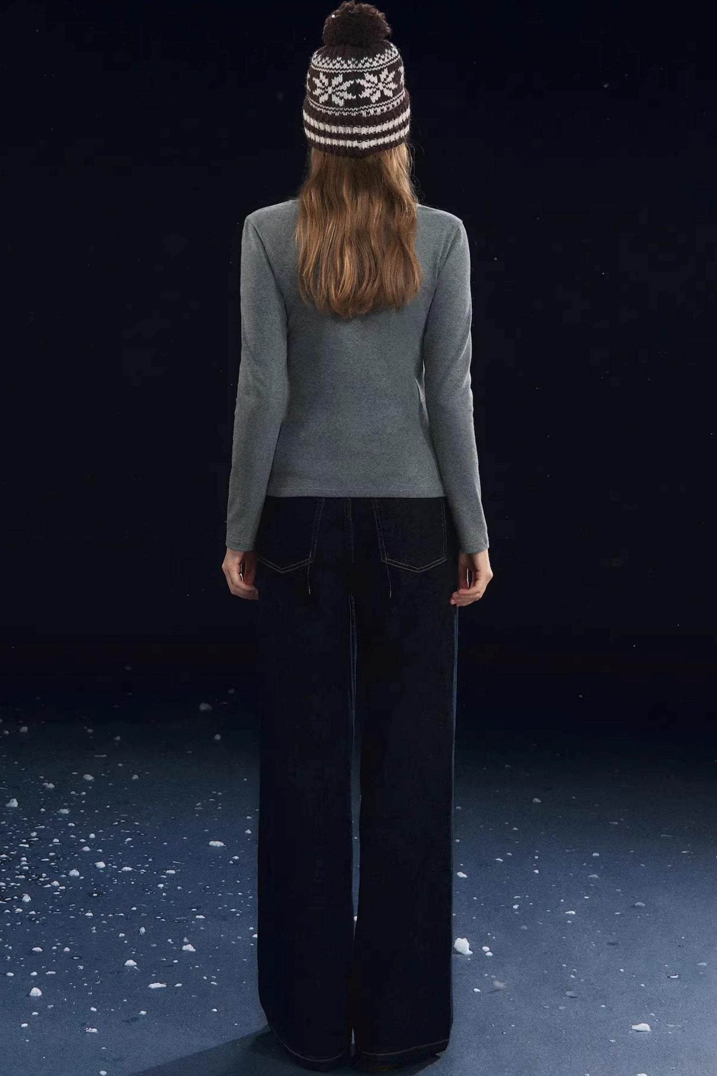 Karussell Print Samt Oberteil