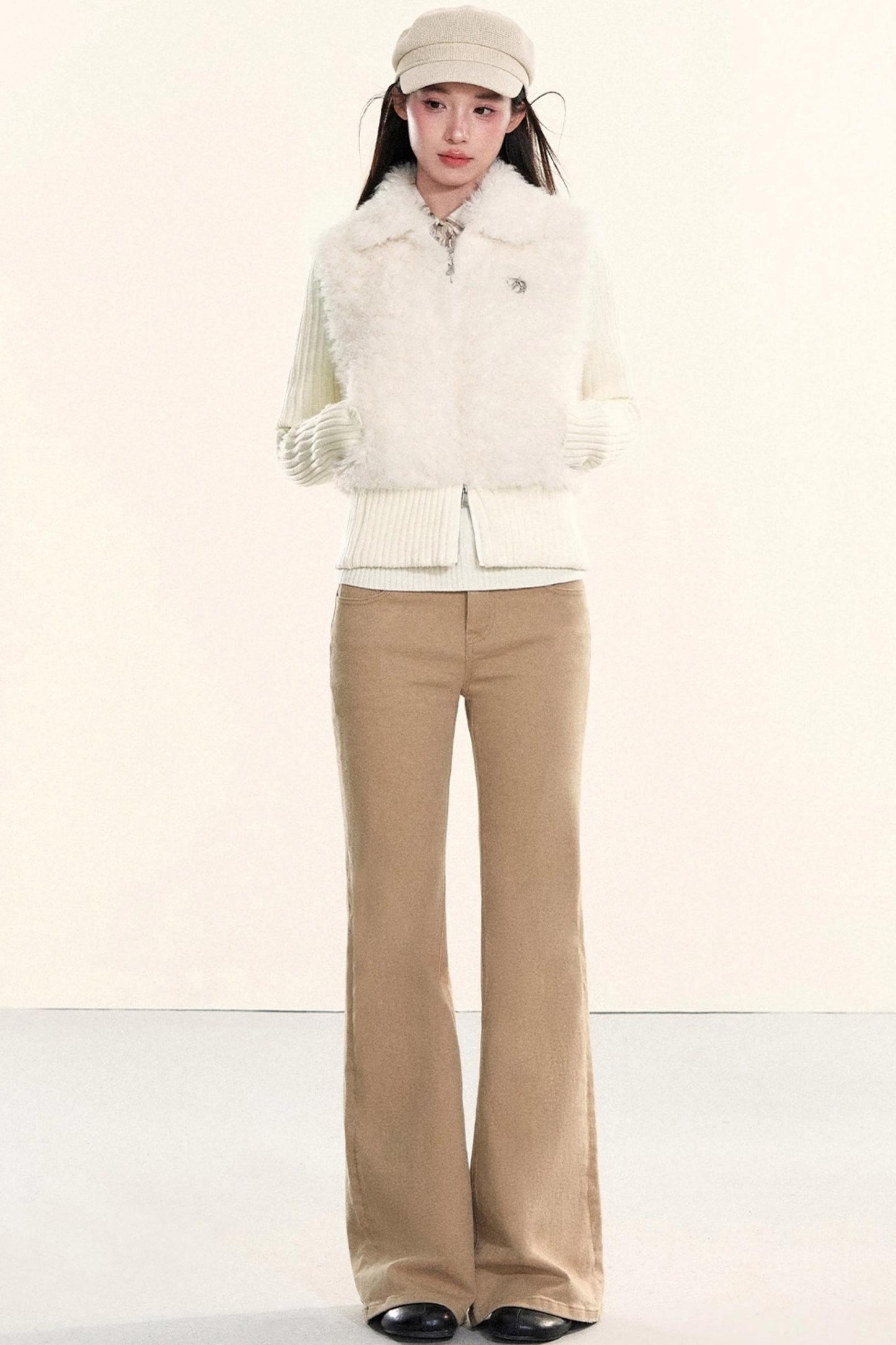 Velvet Fur Patchwork Jacket