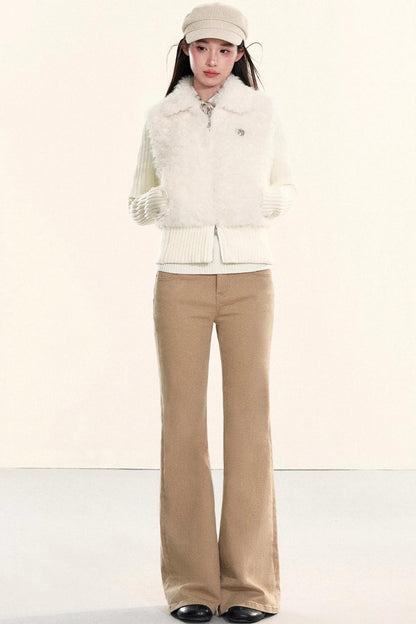 Velvet Fur Patchwork Jacket