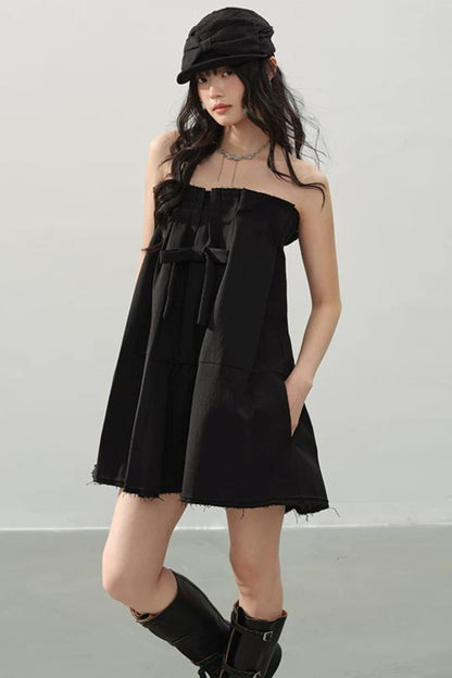 Midnight Love Bow Dress