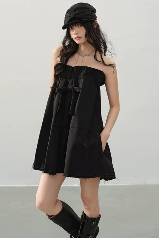 Midnight Love Bow Dress