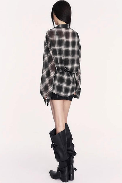 Retro Lightweight Plaid Shirt