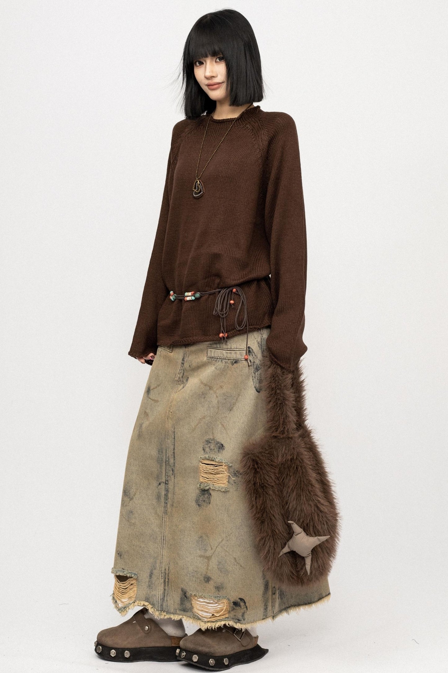 Autumn Vintage Crew Knit Top