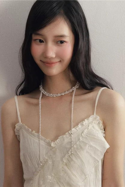 White Pearl Multi-Layer Necklace