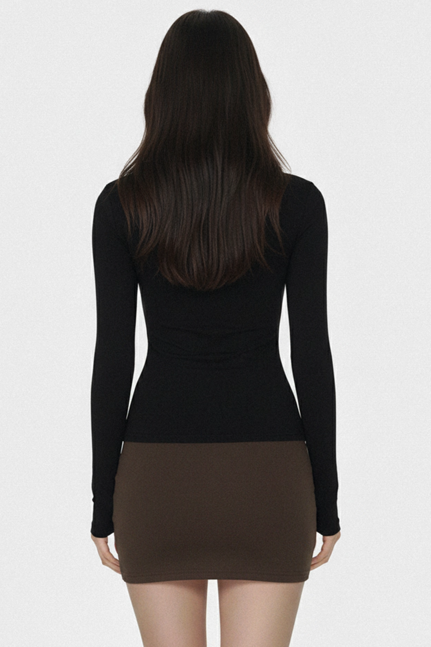 Solid Color Elastic Skirt