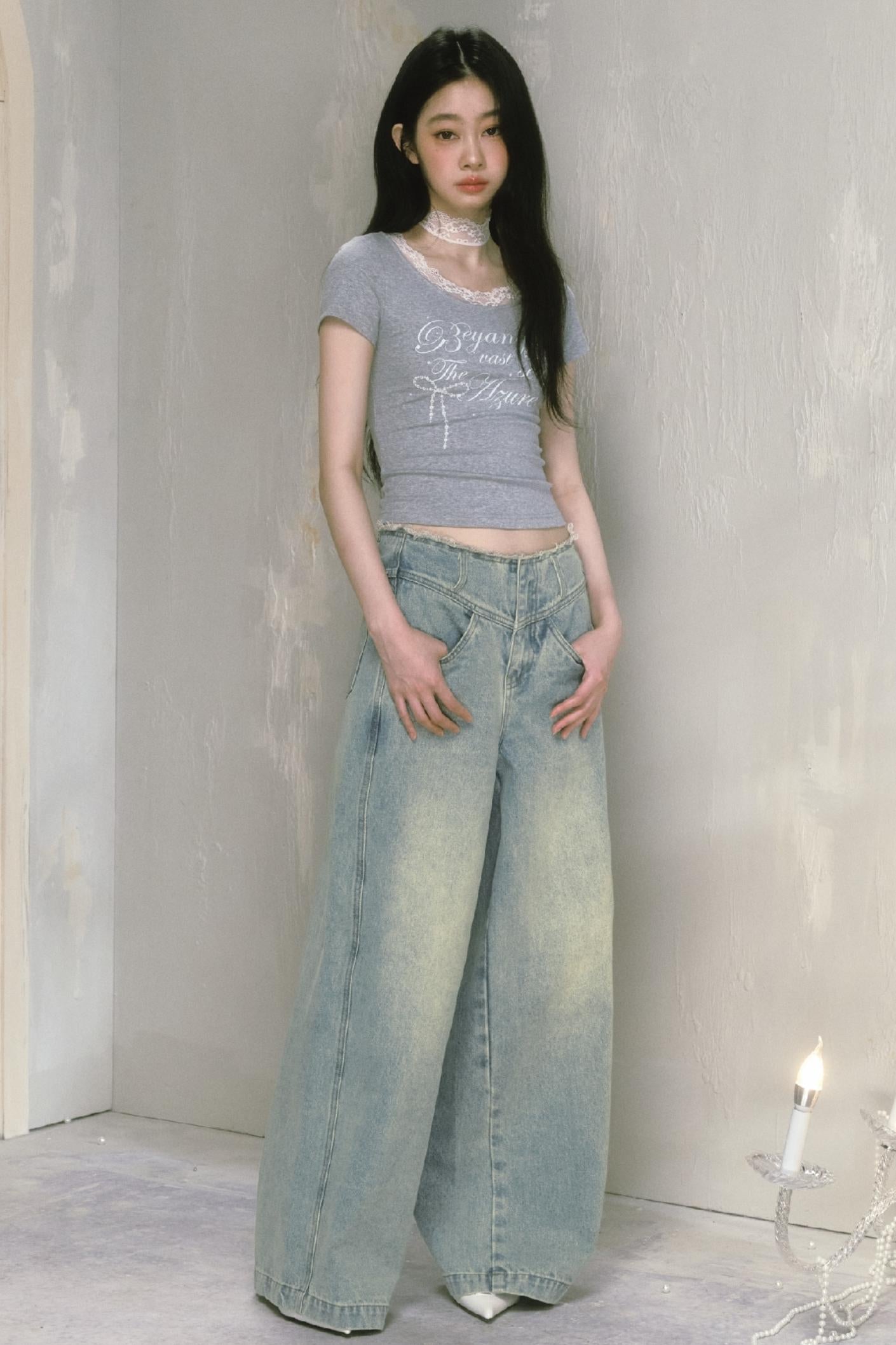 Classic Wide-Leg Jeans Pant