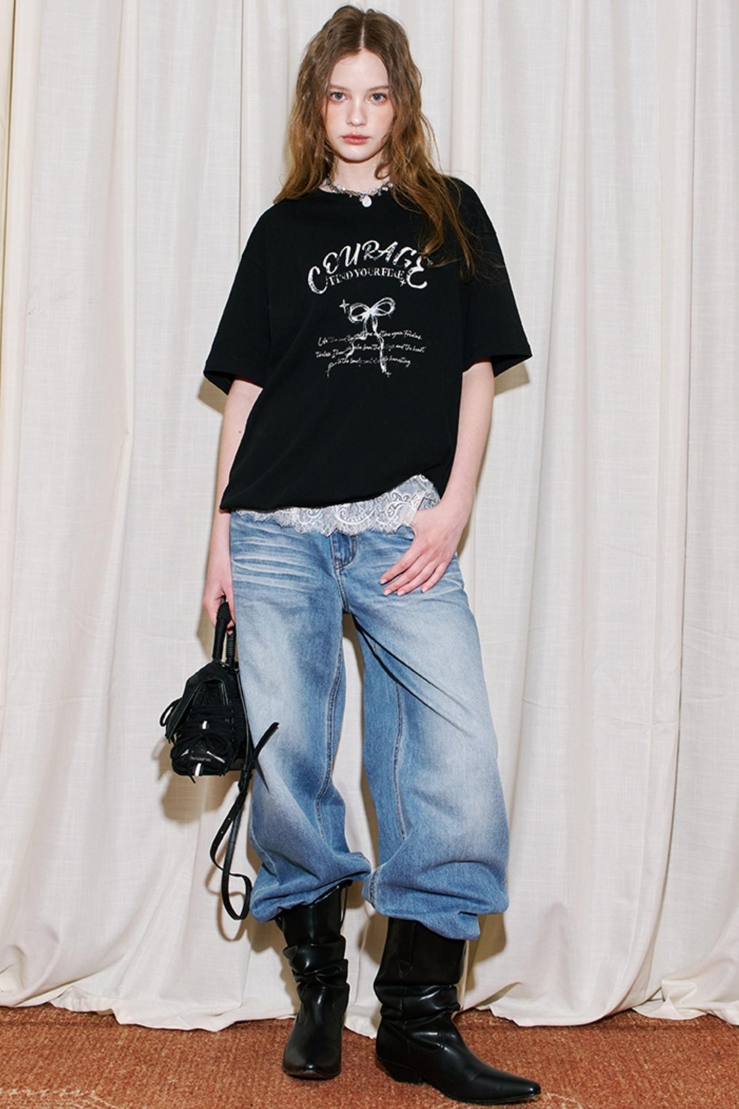 Vintage Bow Print Tee