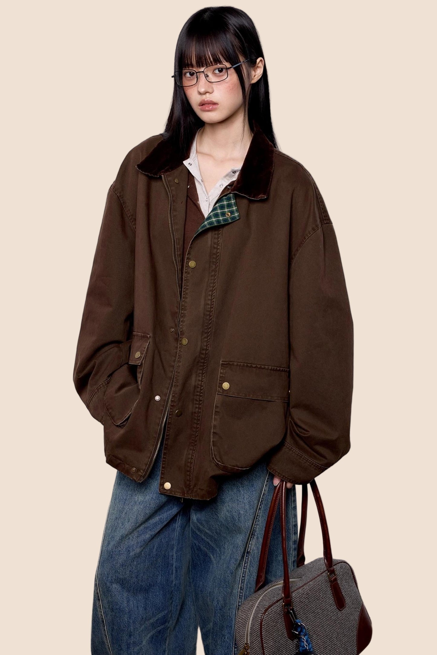 Vintage Cargo Lapel Jacket