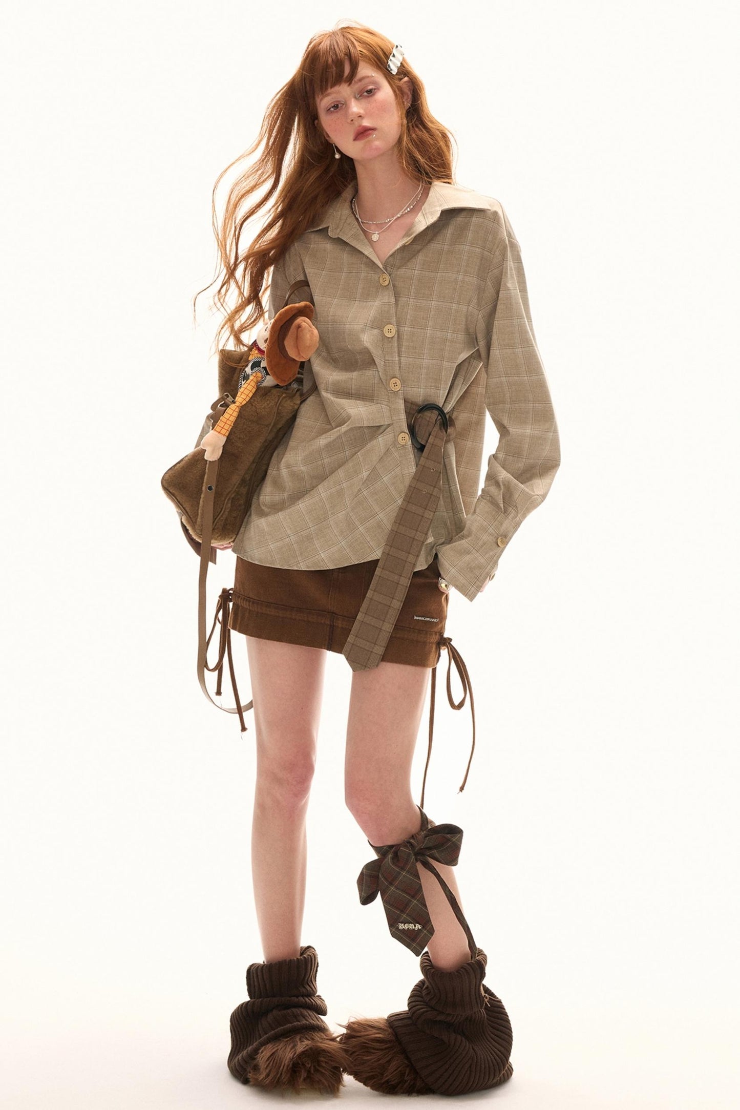 Retro Plaid Long Sleeve Shirt