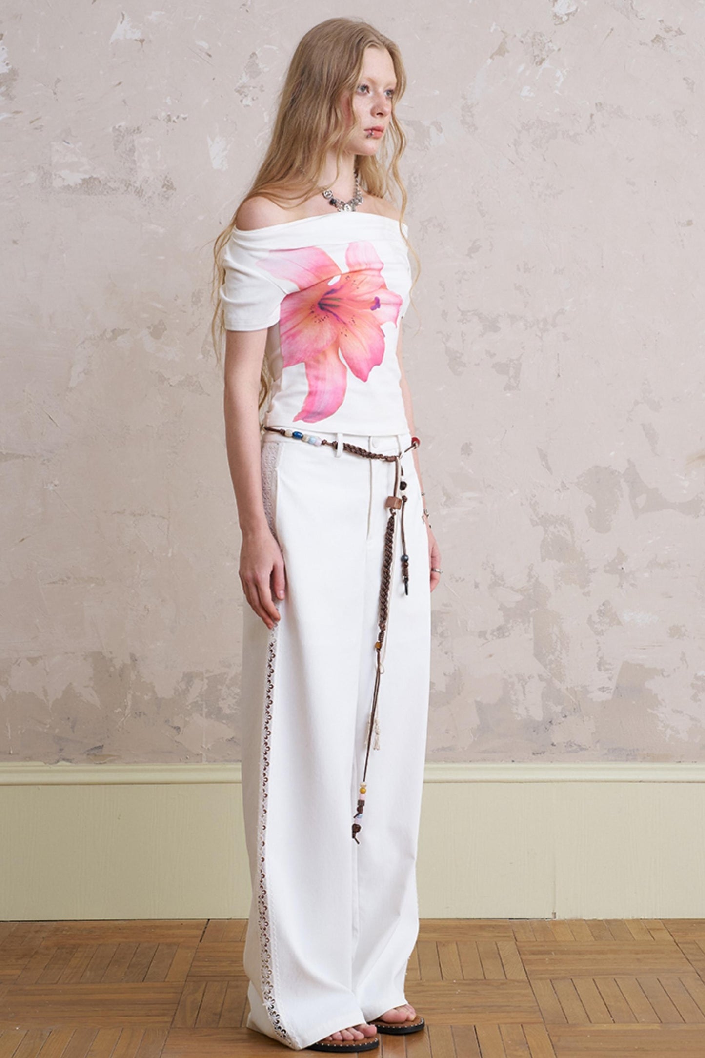 Summer Lace-Up Casual Pants