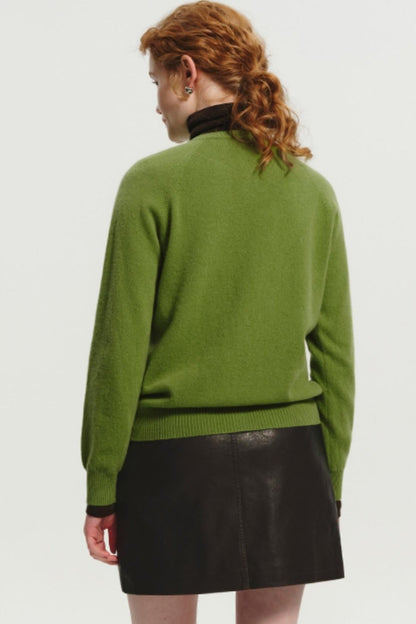 Avocado Green Wool Knitted Top