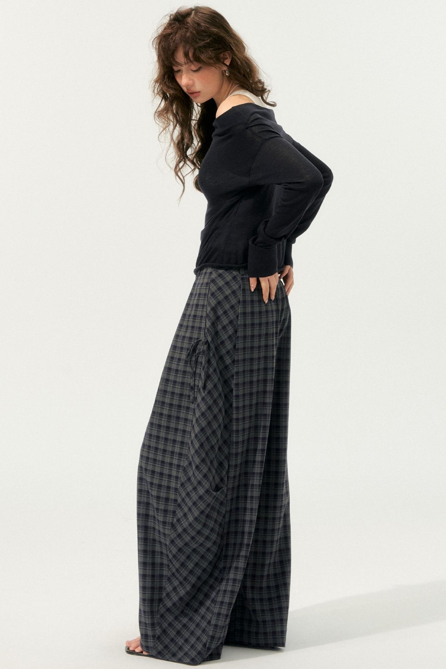 Loose Drape Straight Pants