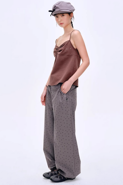 French Curved Pleated Camisole