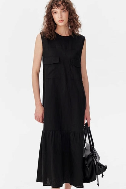 Flare Hem Maxi Dress