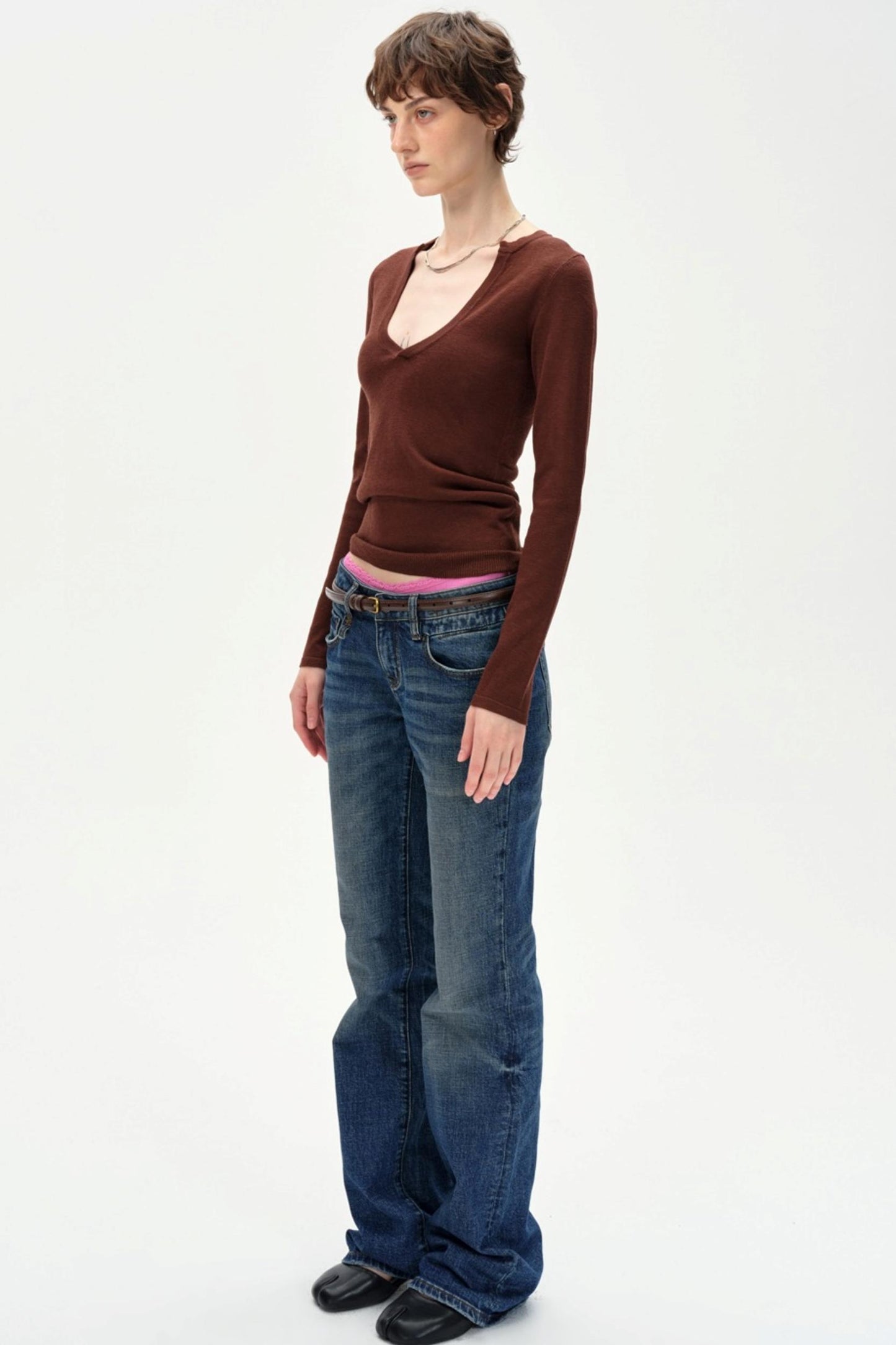 Glass Neck Knitted Base Top