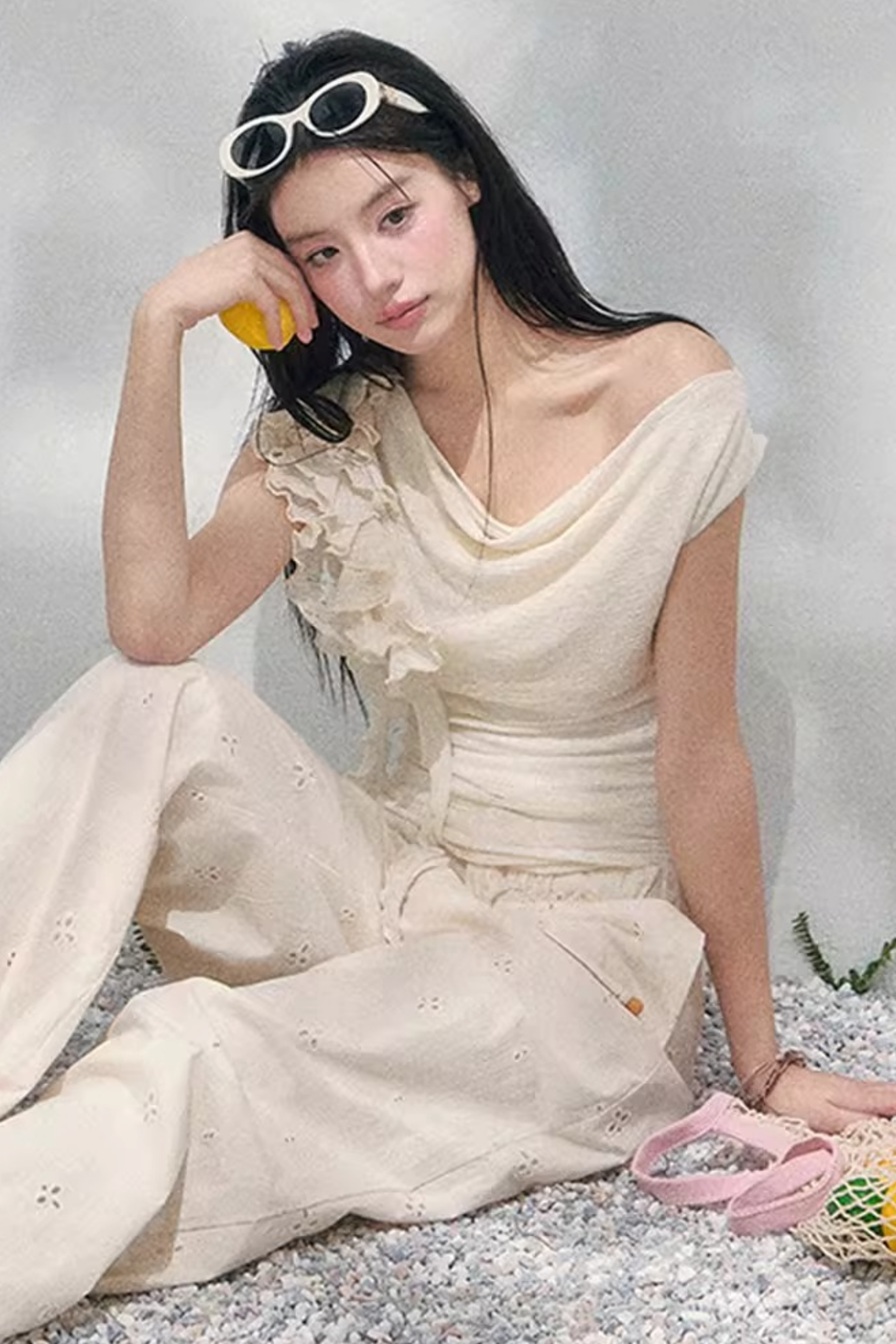 Light Whisper Ruffled Blouse