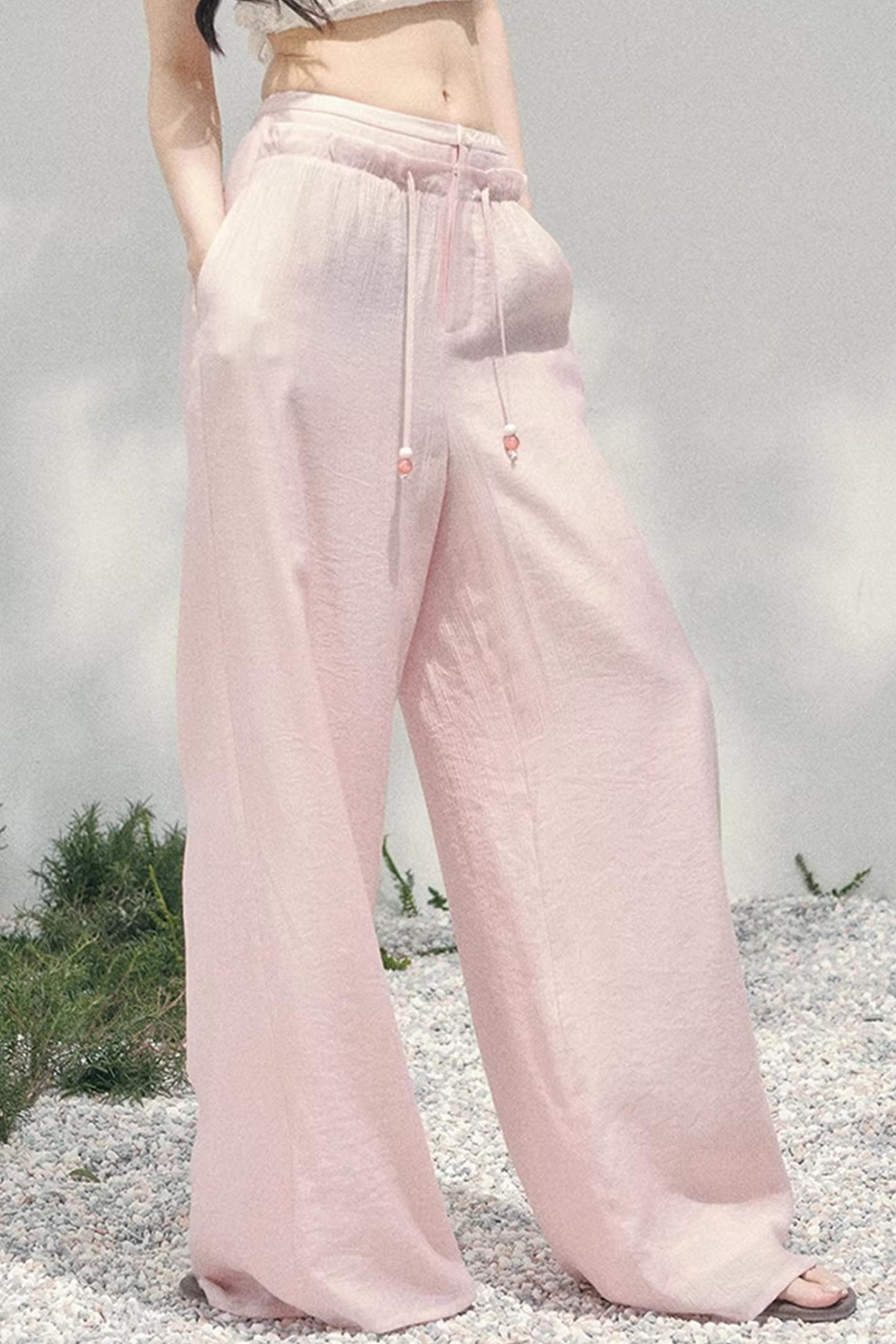 Light Mist Wide-Leg Pants