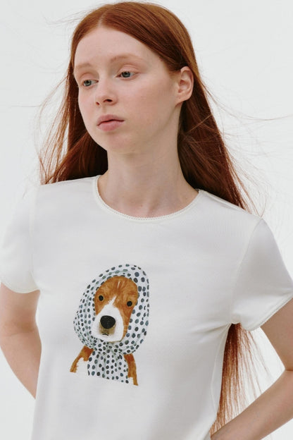 Polka Dot Puppy Tee