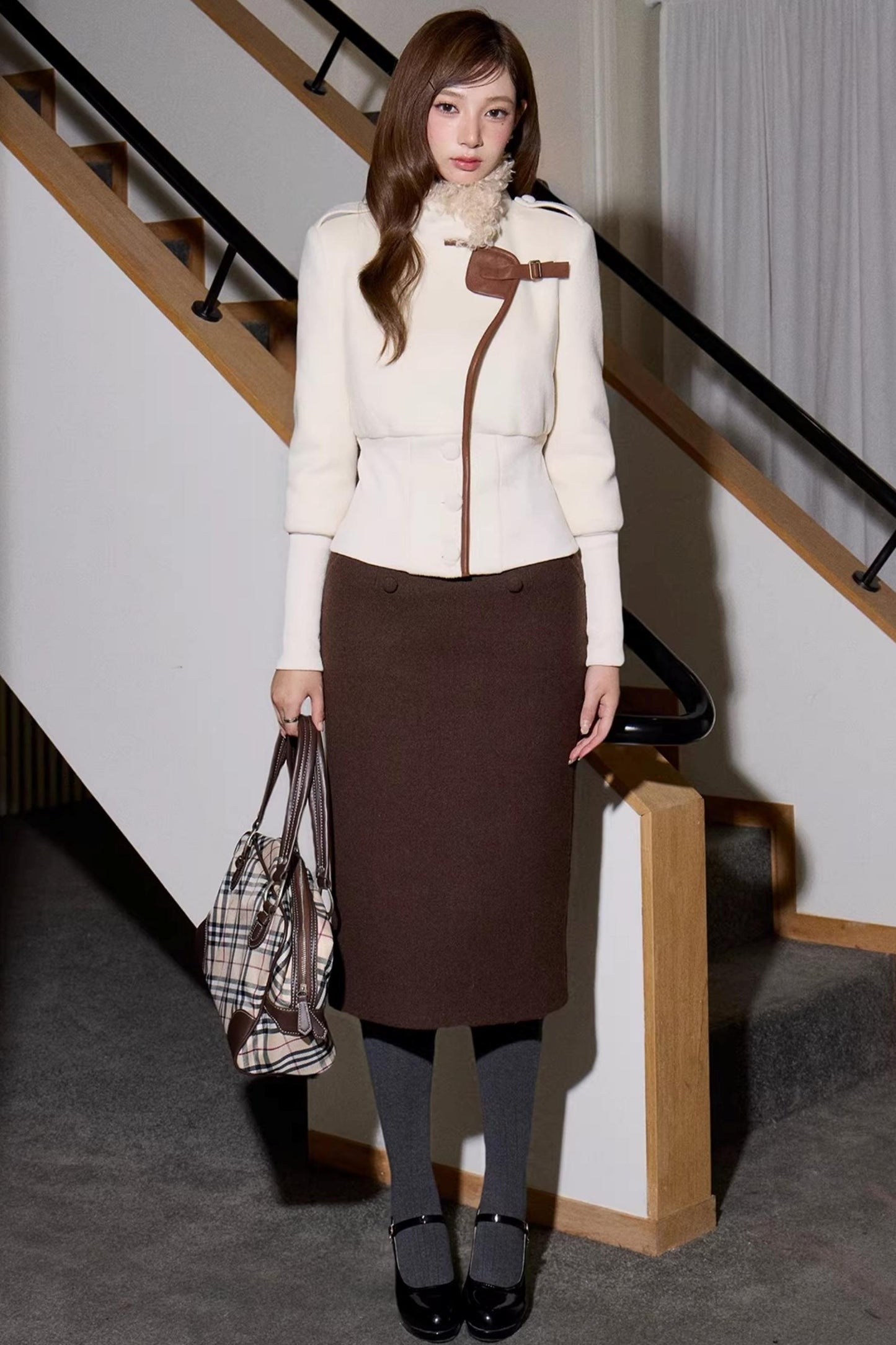 Old Money Woolen Short Coat