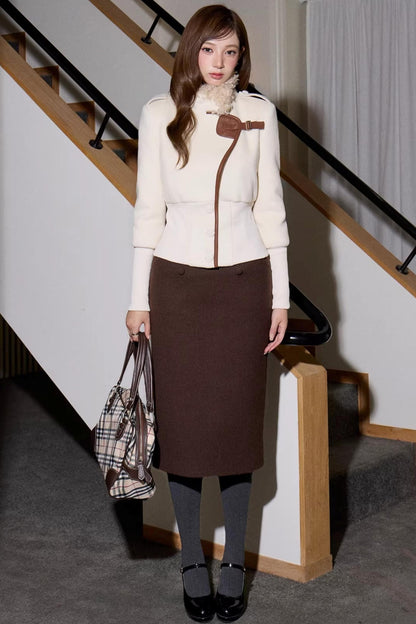 Old Money Woolen Short Coat