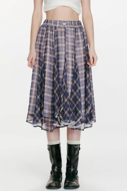 Night Dew Rose Chiffon Skirt