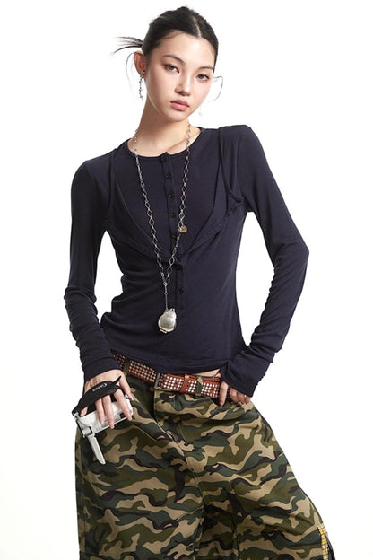 Vintage Buttoned Sweater