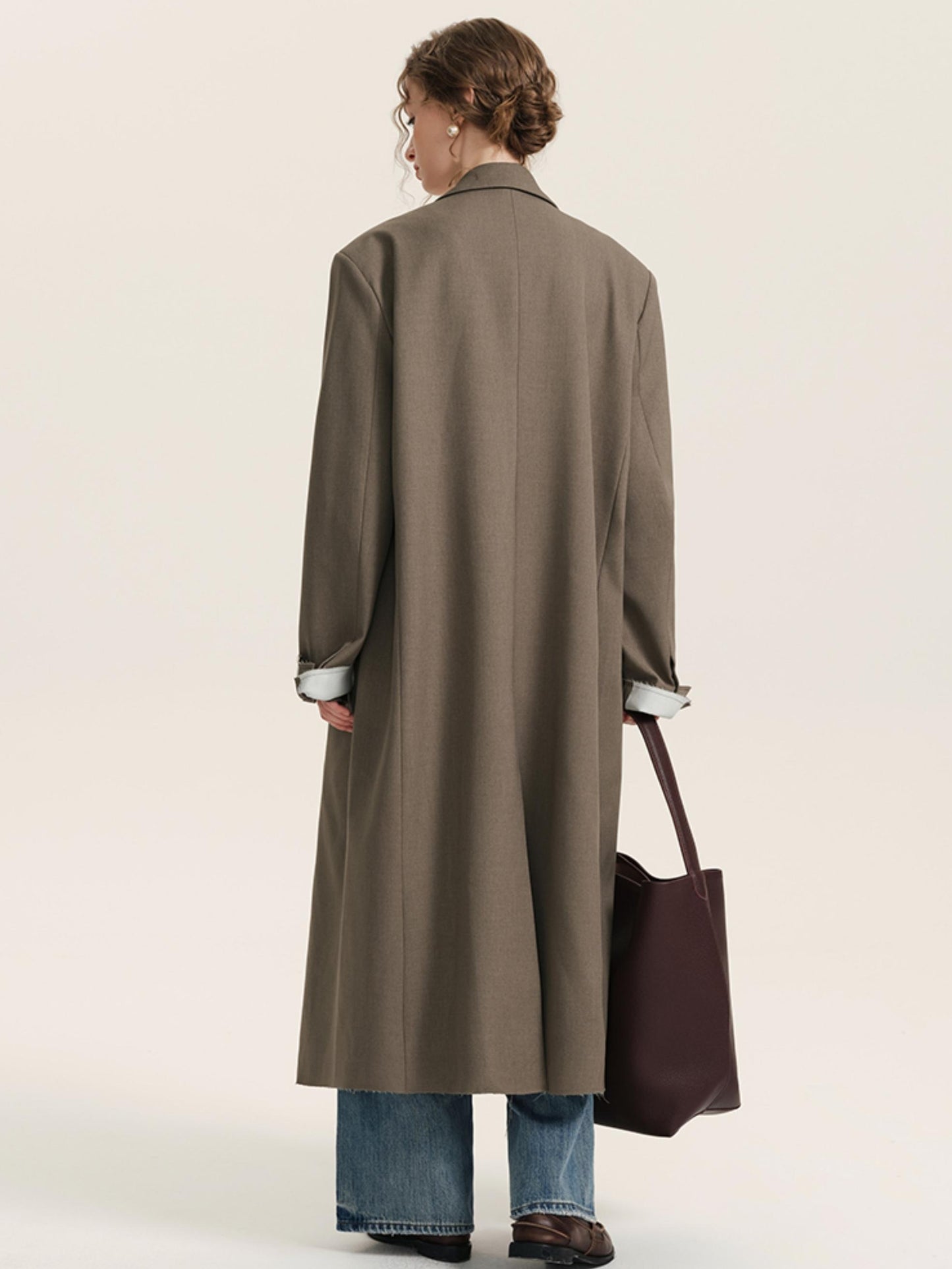 British Style Long Blazer Coat