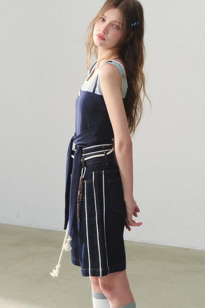 Vintage Lace Denim Pants