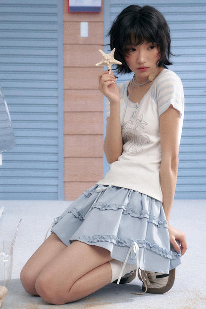 Striped Patchwork Tee