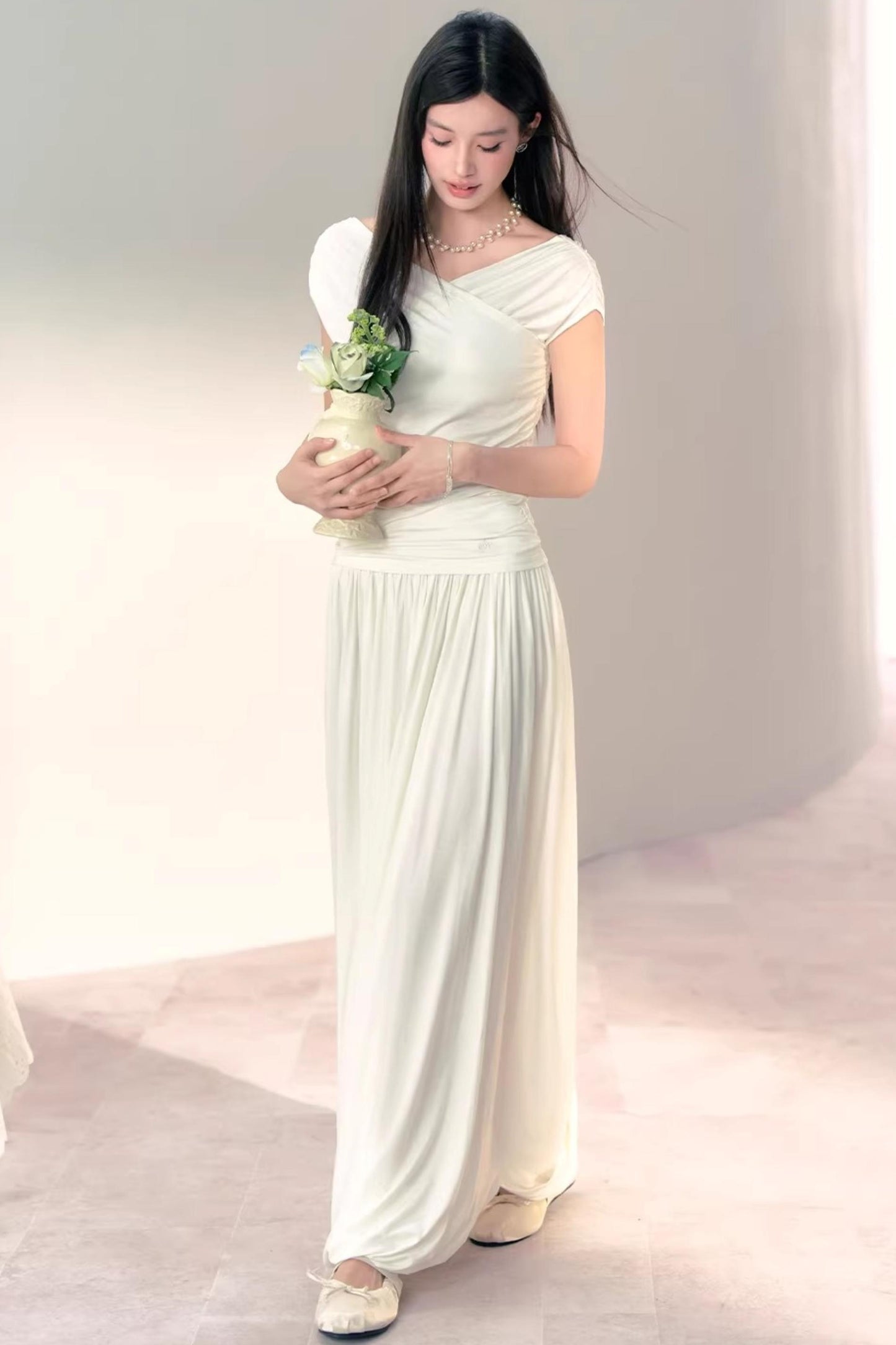 Completo T-shirt e Gonna Sea Salt Moonlight