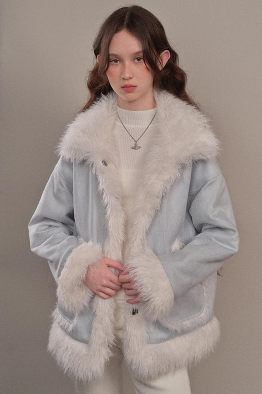 Winter Thickened Fur Cotton Jacket