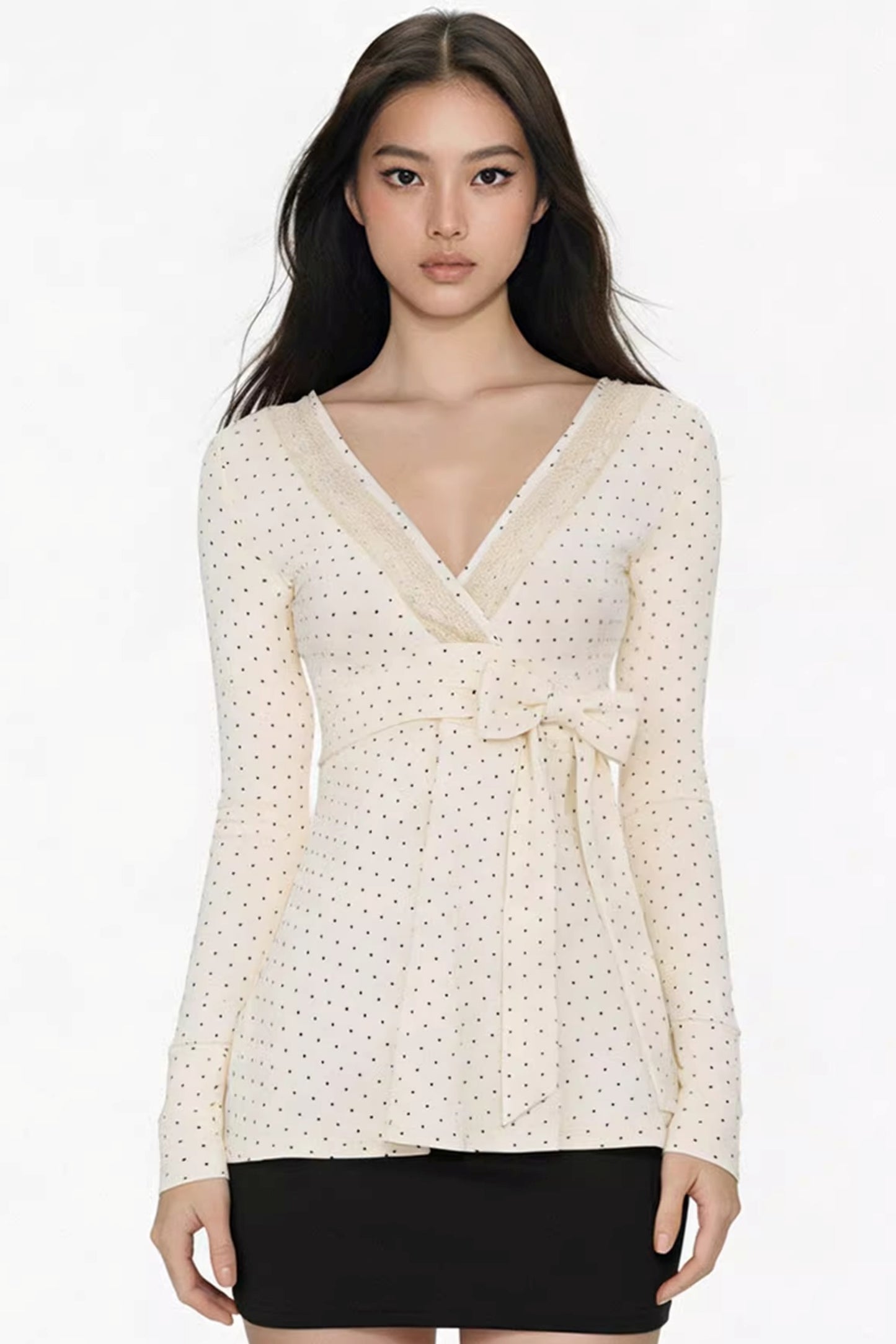 Retro Lace Bow T-Shirt