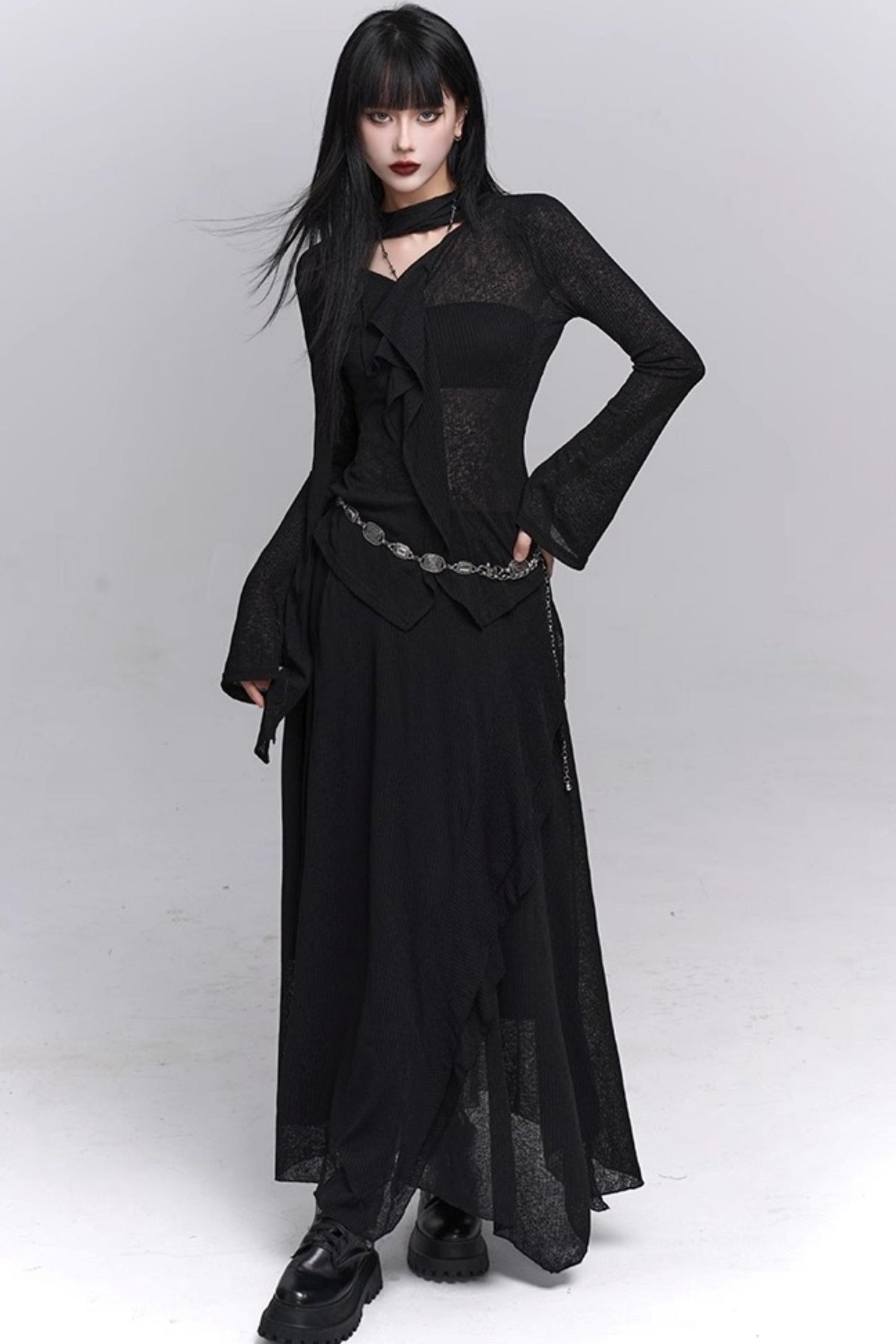 Autumn Korean Suit Skirt Set-Up