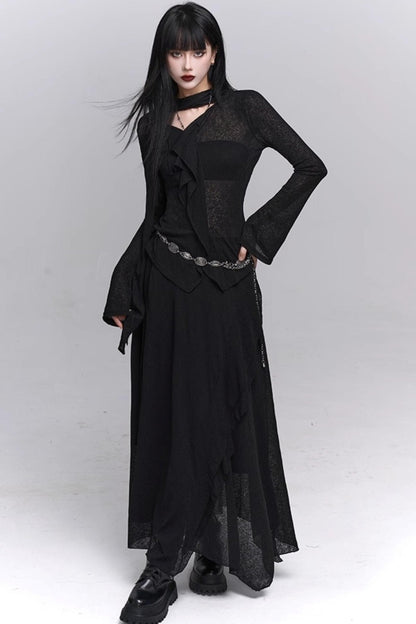 Autumn Korean Suit Skirt Set-Up