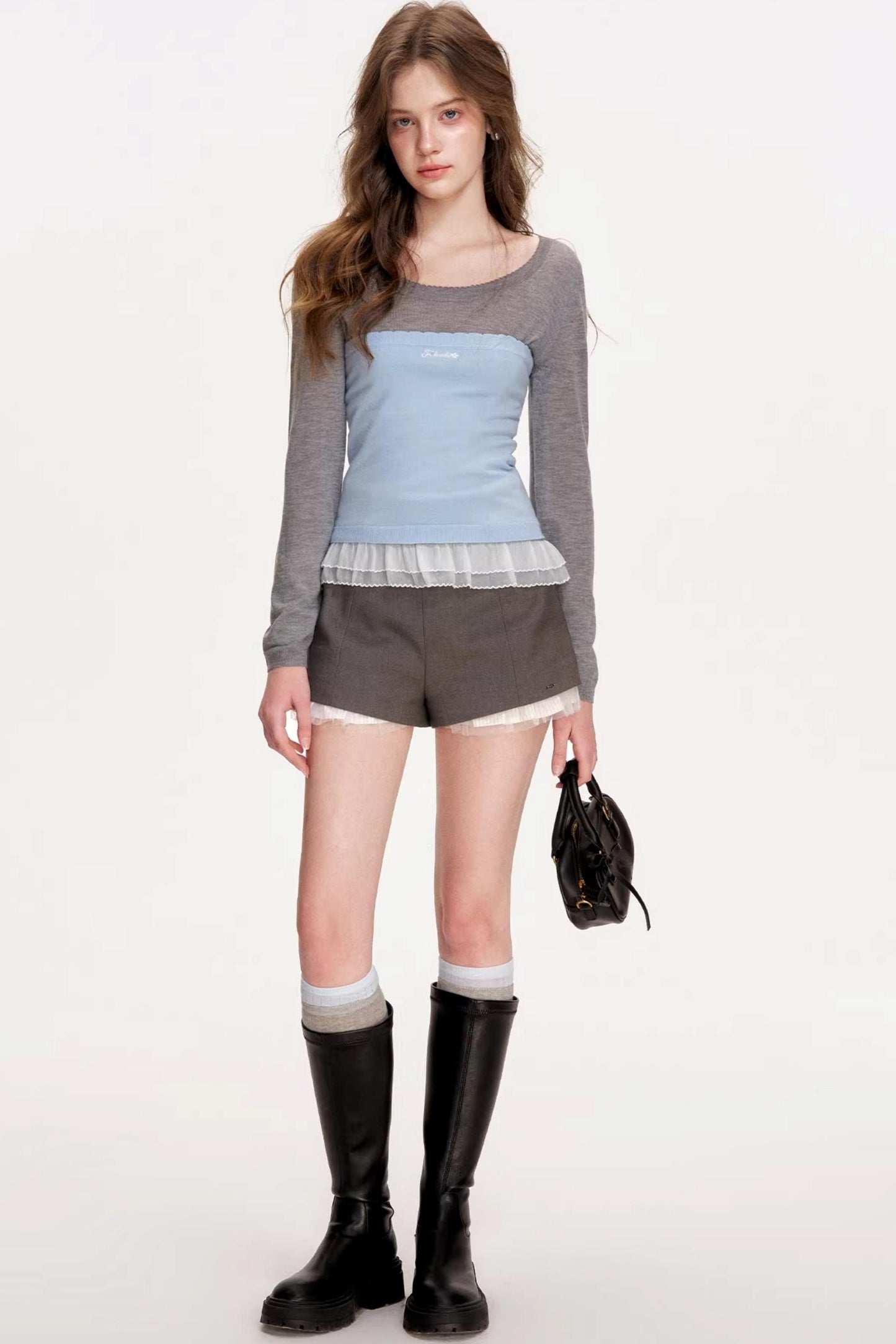 Geek Chic Ribbed Knit Top