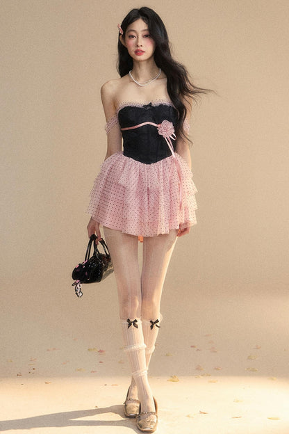 Slim Fit Cake Skirt Dress