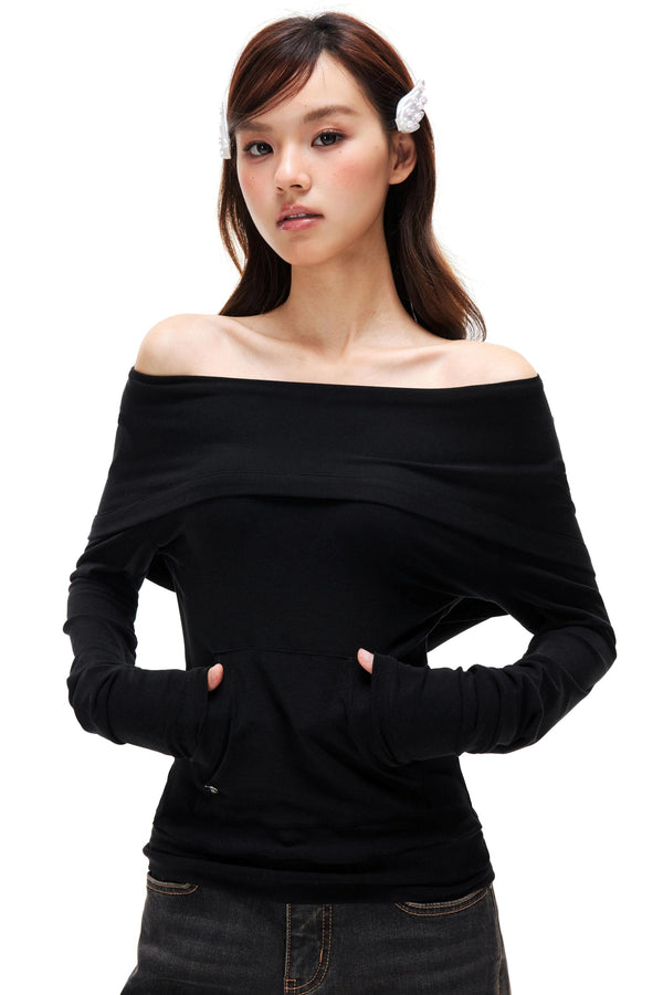 Lyocell Tencel Off-Shoulder Top
