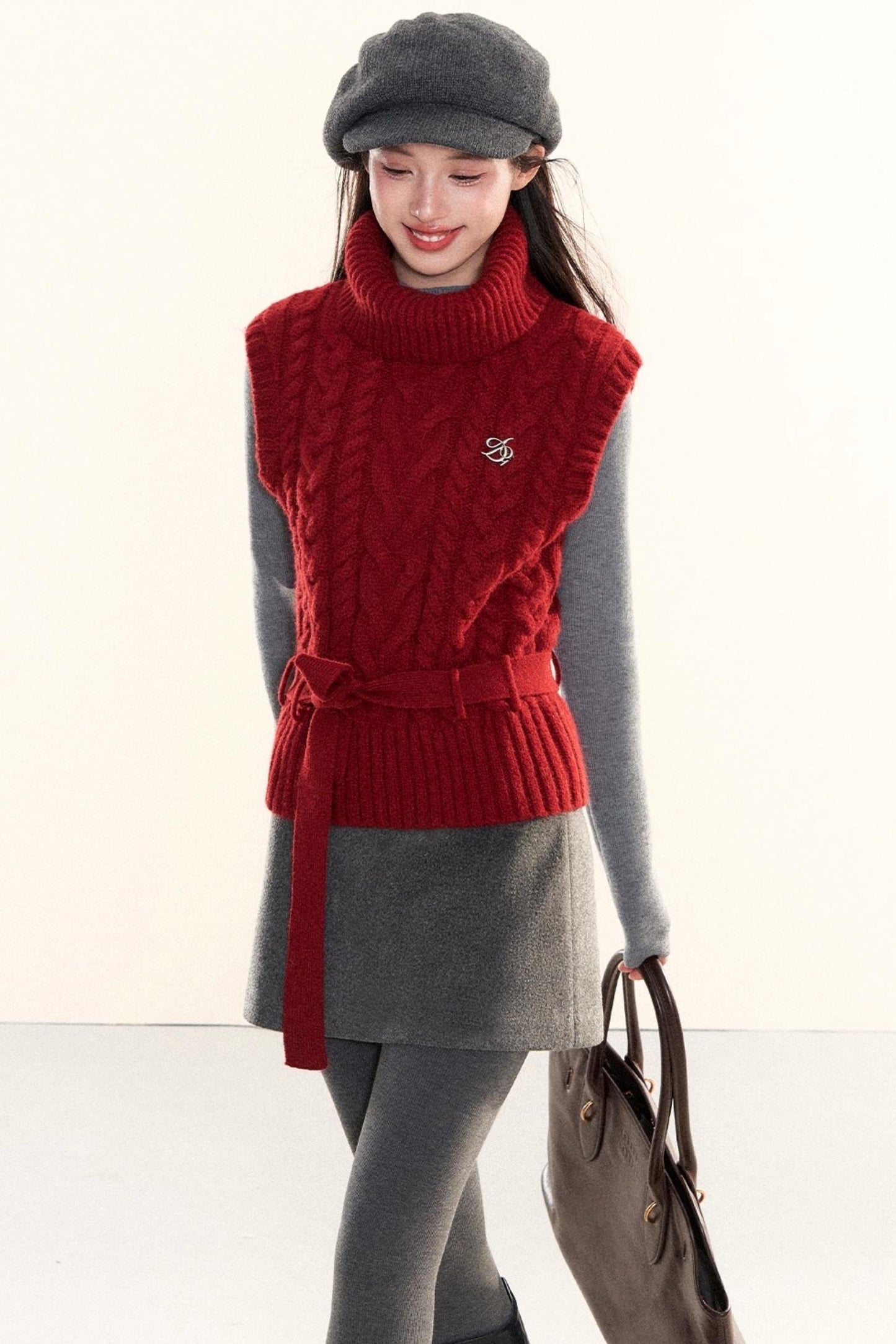 Vintage Cable Knit Vest