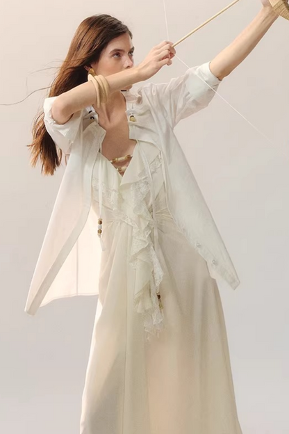 Weightless Beaded Ribbon Blouse