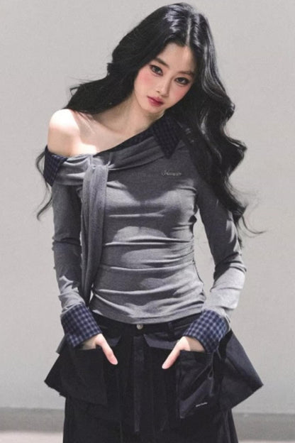 Knit Off-Shoulder Top