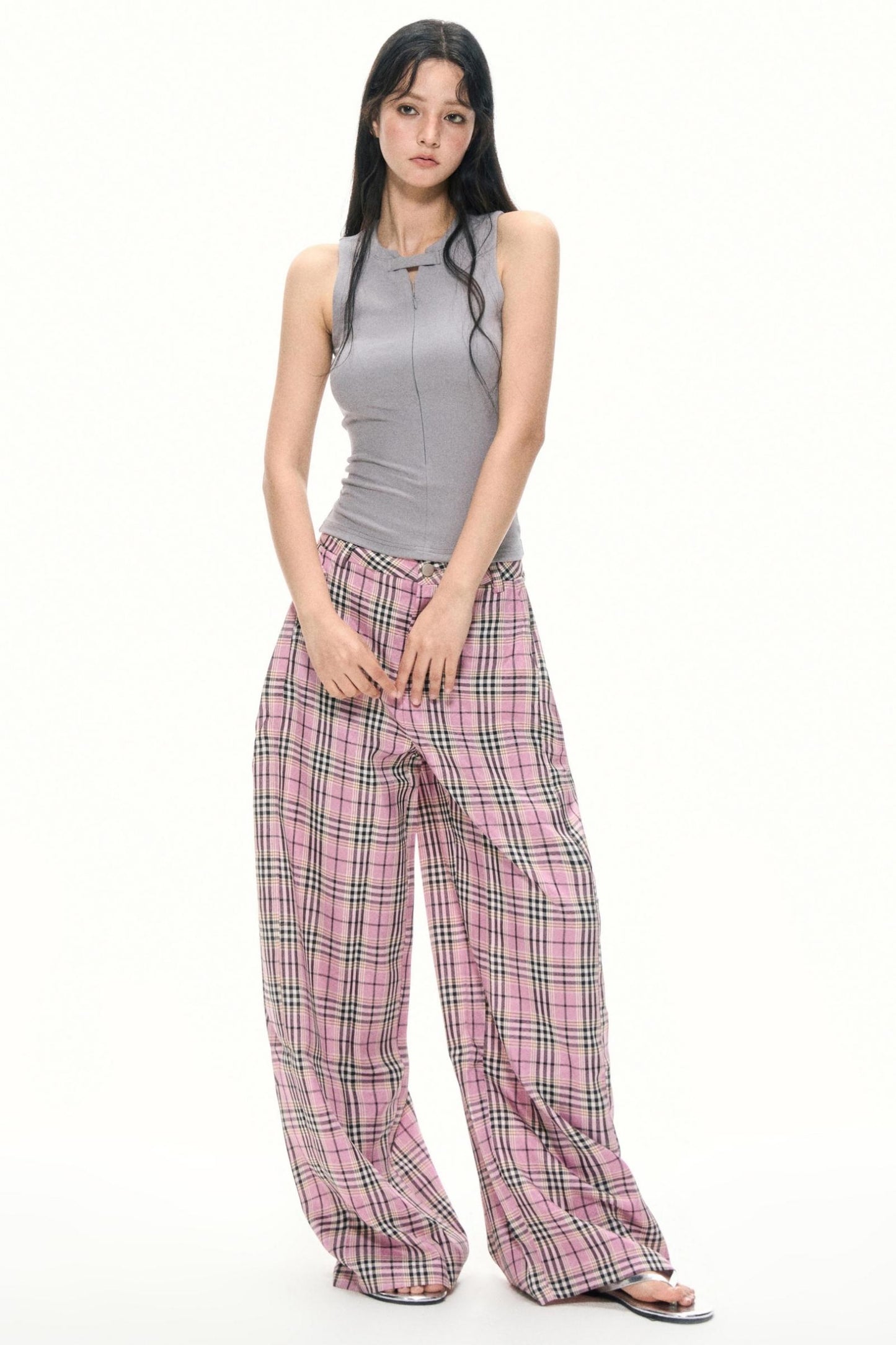 Gray Slim Fit Tank Top