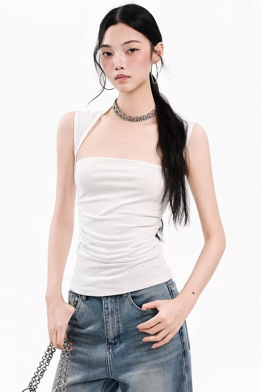 Schmal geschnittenes Schlauch-Oberteil